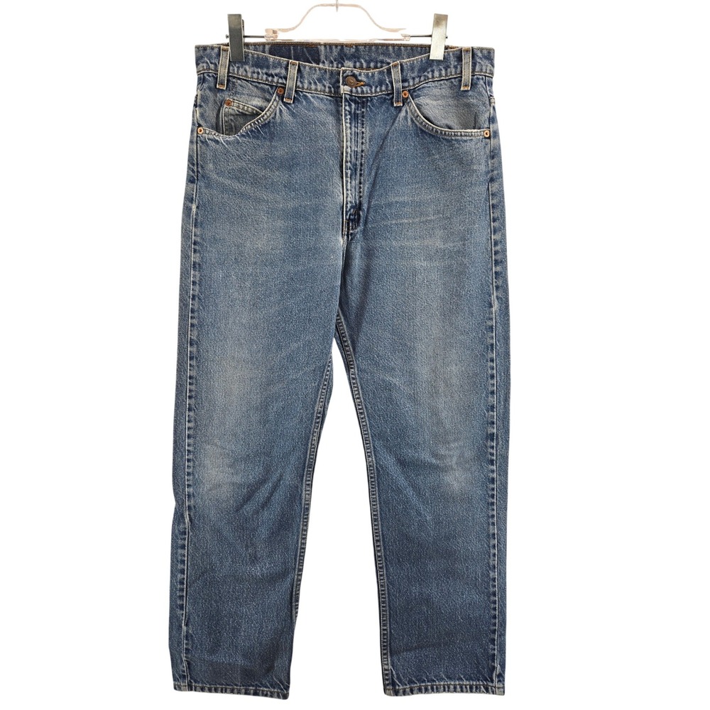 Vintage Levis 505‎ Orange Tab Jeans Mens 36x30 (35x29) Straight Leg 90s Denim